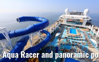 Aqua Racer and panoramic pool view Norwegian Bliss