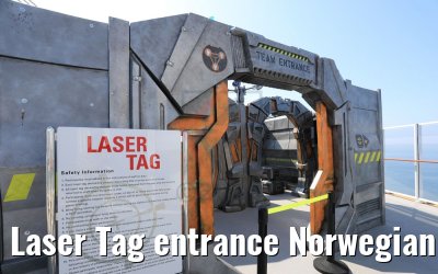 Laser Tag entrance Norwegian Bliss