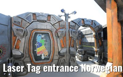 Laser Tag entrance Norwegian Bliss