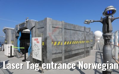 Laser Tag entrance Norwegian Bliss