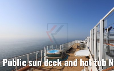 Public sun deck and hot tub Norwegian Bliss