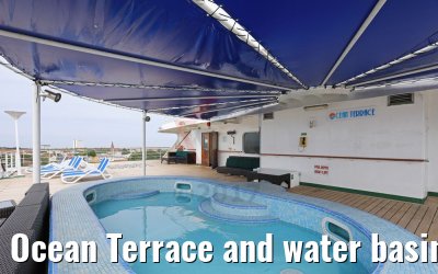 Ocean Terrace and water basin MS Columbus Deck 11