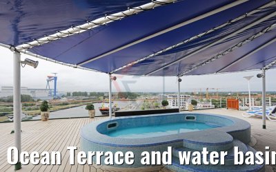 Ocean Terrace and water basin MS Columbus Deck 11