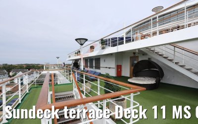 Sundeck terrace Deck 11 MS Columbus