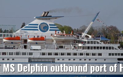 MS Delphin outbound port of Hamburg - May 04, 2013