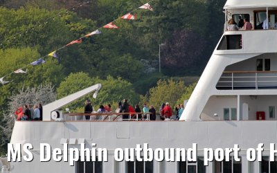 MS Delphin outbound port of Hamburg - May 04, 2013