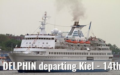 DELPHIN departing Kiel - 14th May 2012
