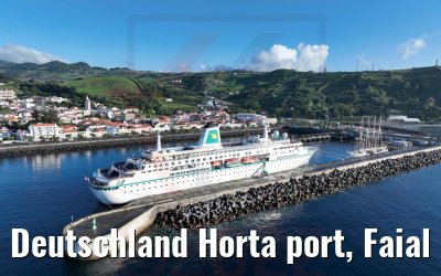 Deutschland Horta port, Faial Acores
