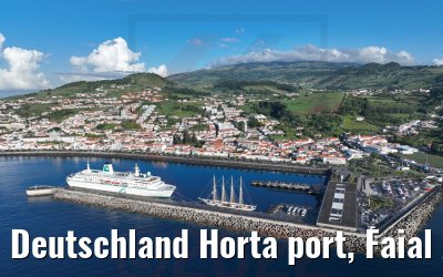 Deutschland Horta port, Faial Acores