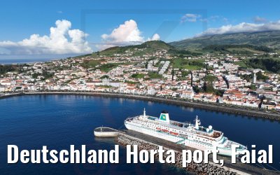 Deutschland Horta port, Faial Acores