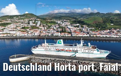 Deutschland Horta port, Faial Acores