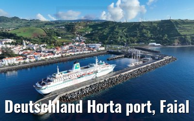 Deutschland Horta port, Faial Acores