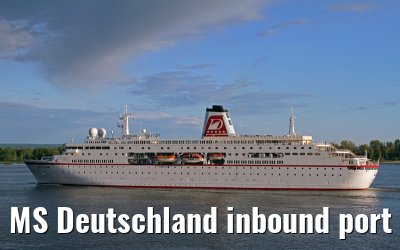 MS Deutschland inbound port of Hamburg, 11 May 2013
