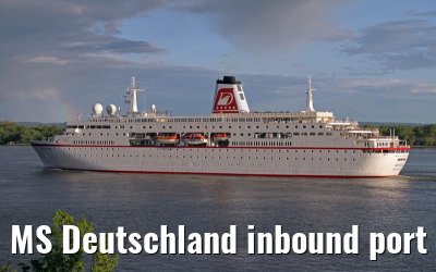 MS Deutschland inbound port of Hamburg, 11 May 2013
