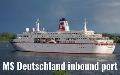 MS Deutschland inbound port of Hamburg, 11 May 2013