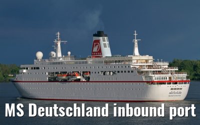 MS Deutschland inbound port of Hamburg, 11 May 2013
