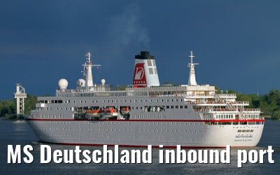 MS Deutschland inbound port of Hamburg, 11 May 2013