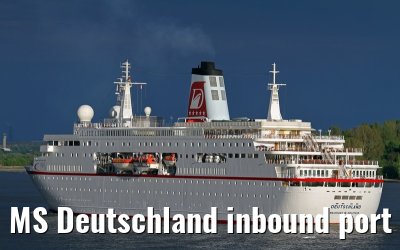 MS Deutschland inbound port of Hamburg, 11 May 2013