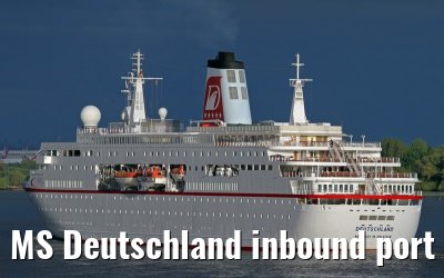 MS Deutschland inbound port of Hamburg, 11 May 2013