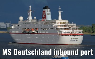 MS Deutschland inbound port of Hamburg, 11 May 2013