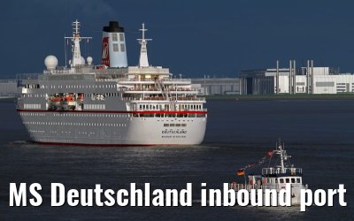 MS Deutschland inbound port of Hamburg, 11 May 2013
