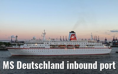MS Deutschland inbound port of Hamburg, 11 May 2013
