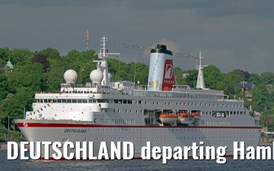 DEUTSCHLAND departing Hamburg - May 13, 2012
