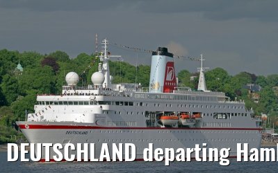 DEUTSCHLAND departing Hamburg - May 13, 2012