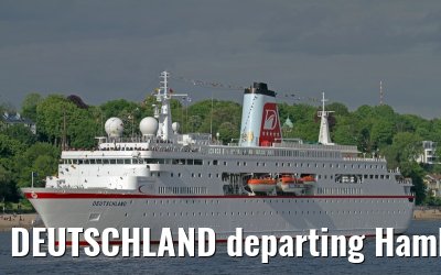 DEUTSCHLAND departing Hamburg - May 13, 2012