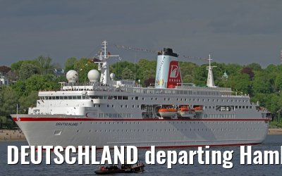 DEUTSCHLAND departing Hamburg - May 13, 2012