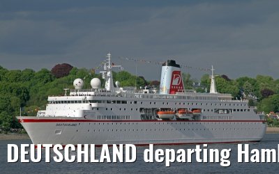 DEUTSCHLAND departing Hamburg - May 13, 2012