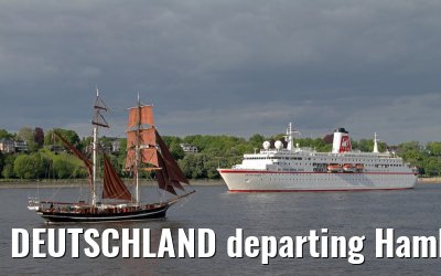 DEUTSCHLAND departing Hamburg - May 13, 2012