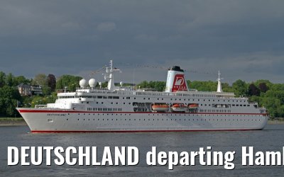 DEUTSCHLAND departing Hamburg - May 13, 2012