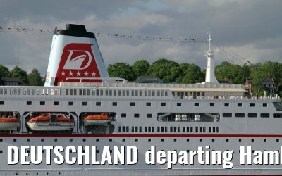 DEUTSCHLAND departing Hamburg - May 13, 2012