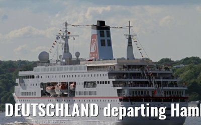 DEUTSCHLAND departing Hamburg - May 13, 2012