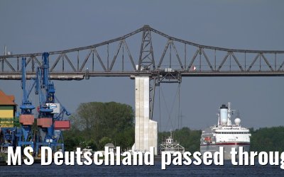 MS Deutschland passed through the Kiel Canal, 30 May 2013