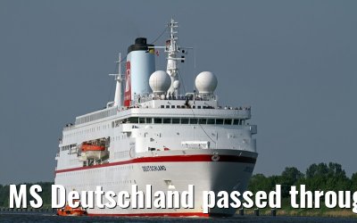 MS Deutschland passed through the Kiel Canal, 30 May 2013