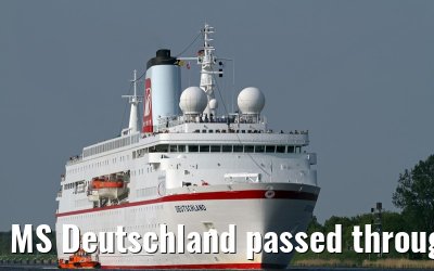 MS Deutschland passed through the Kiel Canal, 30 May 2013