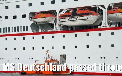 MS Deutschland passed through the Kiel Canal, 30 May 2013