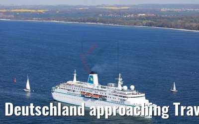 Deutschland approaching Travemünde 11.05.2017