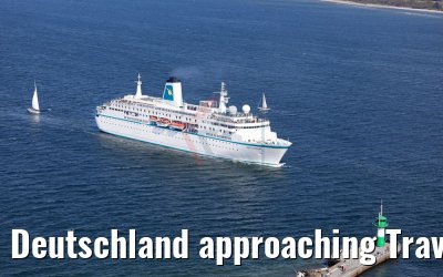 Deutschland approaching Travemünde 11.05.2017