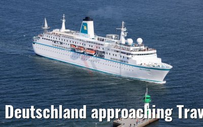 Deutschland approaching Travemünde 11.05.2017