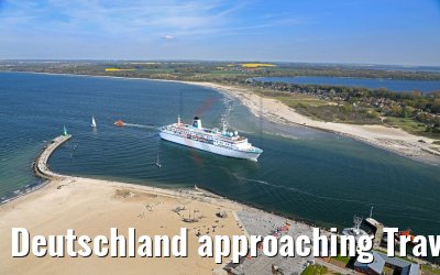 Deutschland approaching Travemünde 11.05.2017