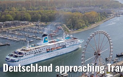 Deutschland approaching Travemünde 11.05.2017