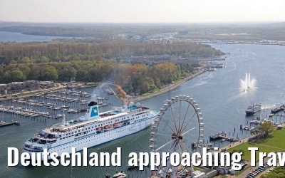 Deutschland approaching Travemünde 11.05.2017