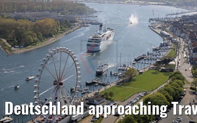 Deutschland approaching Travemünde 11.05.2017