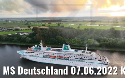 MS Deutschland 07.06.2022 Kiel Canal