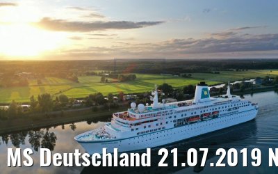 MS Deutschland 21.07.2019 Nord-Ostsee-Kanal