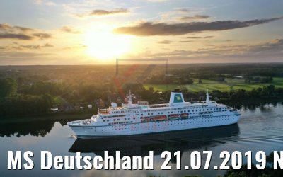 MS Deutschland 21.07.2019 Nord-Ostsee-Kanal