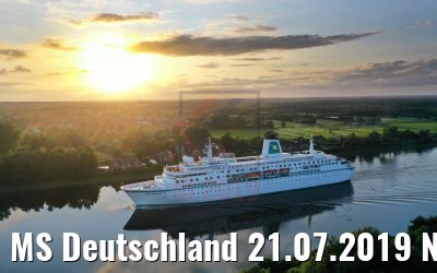 MS Deutschland 21.07.2019 Nord-Ostsee-Kanal